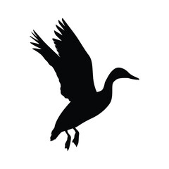 Duck Silhouette Flat Icon