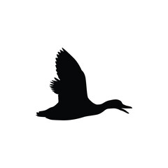 Duck Silhouette Flat Icon