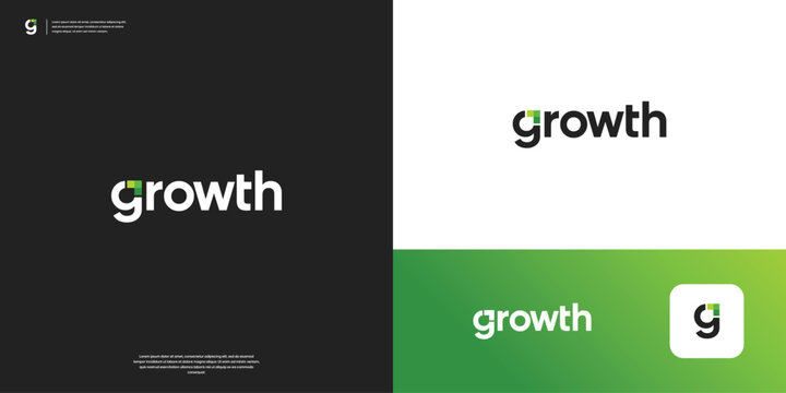 Modern growth financial logo design. Overlap arrow shape on letter G logo vector.