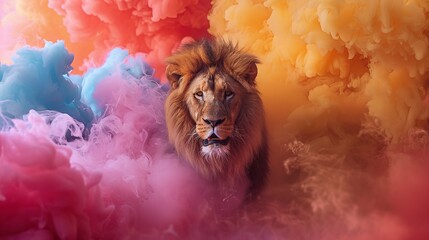 The raw essence of wildlife with this stunning image of a lion in a moment of surprise. Perfect for wild-themed wallpapers and animal enthusiasts.
