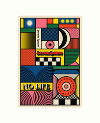 Vector Modern Pop poster retro for print 
