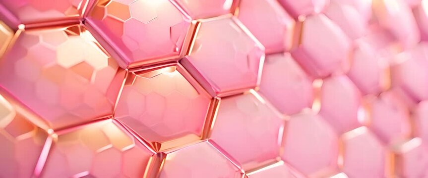 Hexagonal skin textures becoming firmer and plumper with elastin boosters