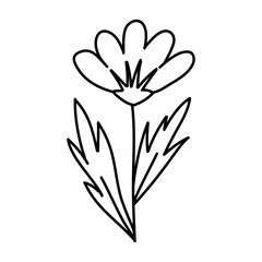 Flowers in the garden icon