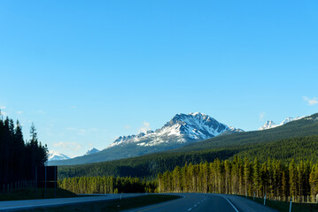 Highway through the Canadian Rockies, Banff National Park, Canada