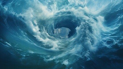Massive Ocean Wave Tunnel with Dynamic Water Movement