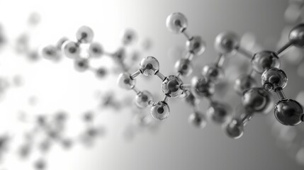 3d render of abstract molecule background