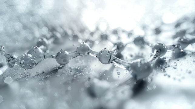 3d render of abstract molecule background