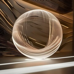 Spheres of light moving and interacting in a choreographed dance of motion and light, creating a mesmerizing visual effect, engaging the viewer2