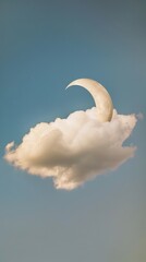 A powerful image of a cloud transforming into a mighty tree, roots and branches stretching into the sky, representing growth and aspirations in dreams, super realistic