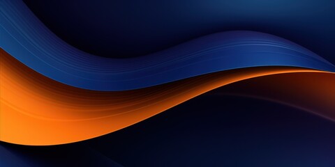 Obraz premium Abstract Blue and Orange Wavy Background