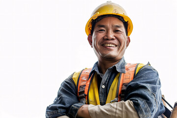 Fototapeta premium construction worker in construction site, construction worker, workers at work