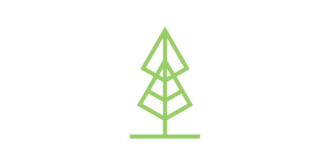 pine tree logo design and arrow direction, up, growth, logo design template, symbol, icon, vector, creative idea.