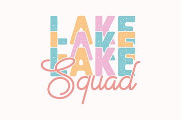 Retro Lake EPS T-shirt Design
