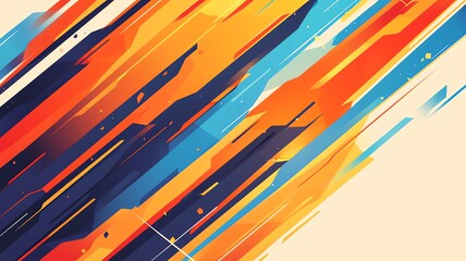 Abstract colorful background with wave lines
