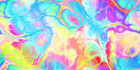 bright and colorful marbled design with flowing colors - seamless tile repeat pattern abstract background art