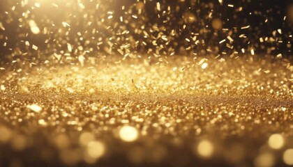 'ray Dust moving background. gold light wavy particle beam confetti futuristic graphic slow bling...