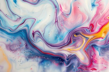 A colorful fluid backgrounds abstract painting.