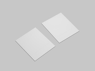 Two realistic polaroid mockup