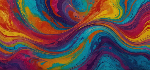 marbled acrylic paint background. Abstract ink painted waves