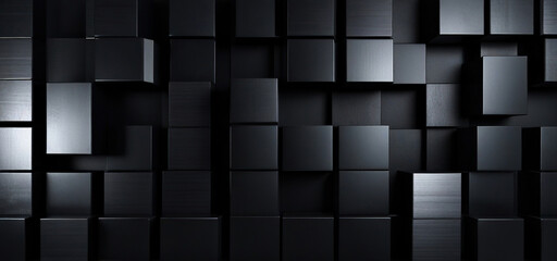 Abstract dark luxurious silver black geometric background