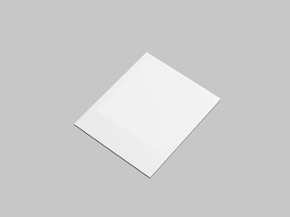 Single realistic polaroid mockup