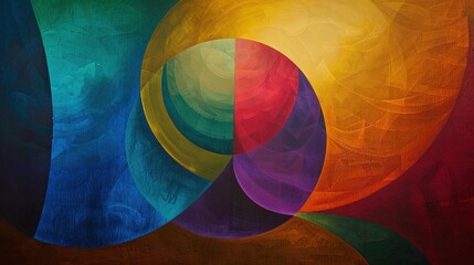 A harmonious blend of complementary colors depicting inner balance - obrazy, fototapety, plakaty