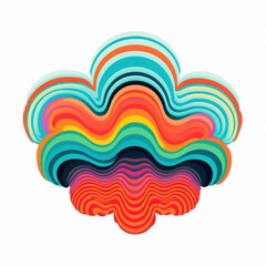 Obraz premium Cloud art abstract cloud.