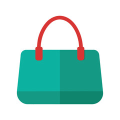  Hand bag flat vector illustration on white background