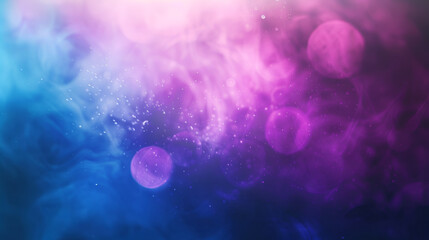 Obraz na płótnie Canvas Bright abstract violet background with glitter ,Abstract dark blue gradient pink purple background texture with glitter defocused sparkle bokeh circles and stars. Beautiful backdrop with bokeh light 