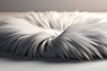 a white fluffy object with a white background