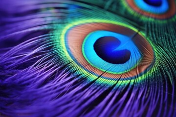 Naklejka premium a close up of a peacock feather