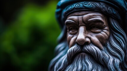 a statue of a man with a beard