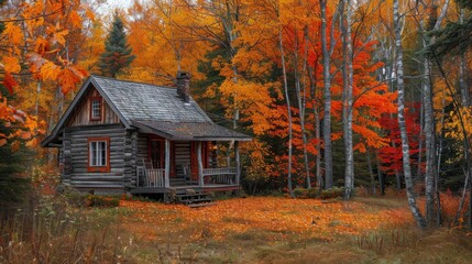 In the North, autumn paints the world in hues of gold, crimson, and amber, a masterpiece of nature's own creation.
