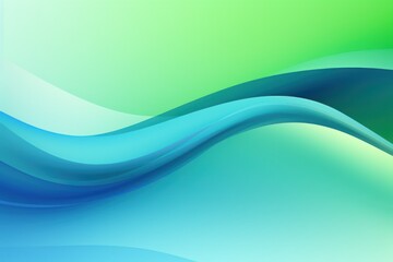 Obraz premium a blue and green wavy lines