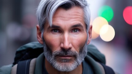 a man with grey hair and beard