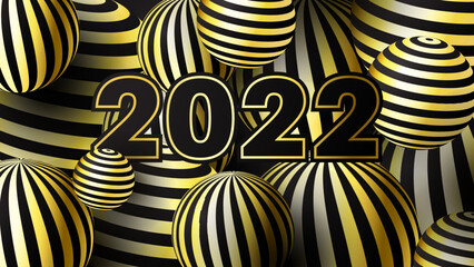 Happy new year 2022 modern background, suitable for greeting card est
