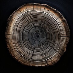 Naklejka premium a close up of a tree stump