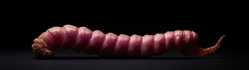 a close up of a worm