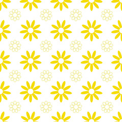 seamless small floral pattern desigh yellow daisy wallpaper