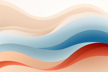 a colorful waves in a white background