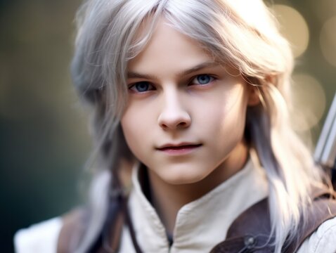 a person with long hair