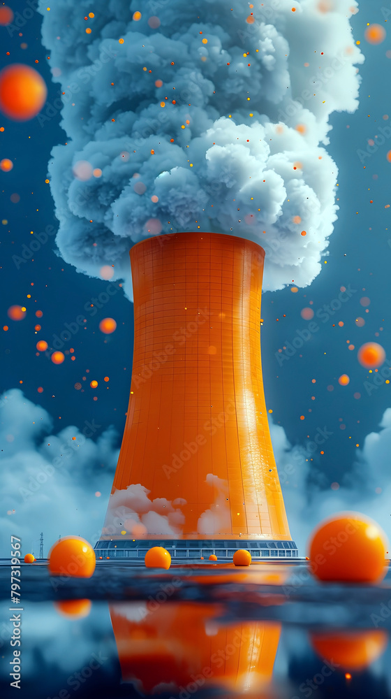 Canvas Prints Analyzing the Role of Nuclear Power in Addressing Global Energy Poverty:A Cinematic,Photographic Rendering of Atomic Infrastructure and Potential