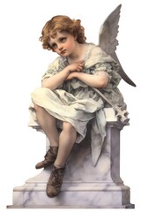 A child angel footwear portrait sitting.