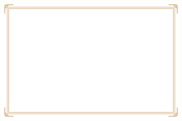 Elements of ornate vintage frames. Gold on white classic calligraphy border, chinese motifs. Design print for greeting cards, wedding invitations, restaurant menu, royal certificates. Set 96