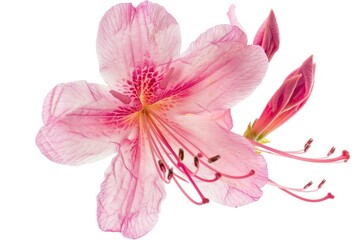 Azalea flower blossom petal plant.