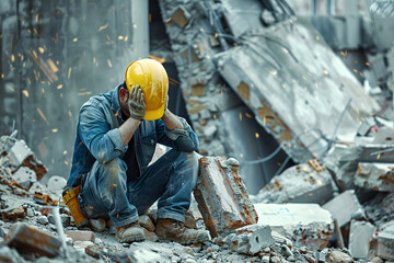 construction worker in construction site, construction worker, workers at work