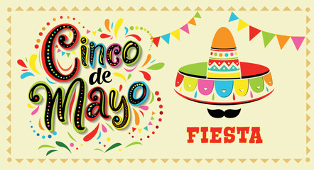 Cinco de Mayo, fiesta, vector graphic design