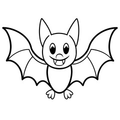 monster funny cartoon bat