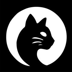 cat logo, vector stock illustration simple concept. animal logo, business, company