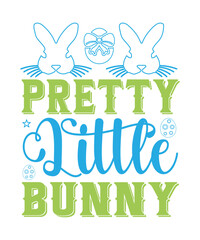 Pretty little Bunny Easter SVG Bundle, Happy Easter SVG, Easter Bunny SVG, Easter Hunting Squad svg, Easter Shirts, Easter for Kids, Cut File Cricut